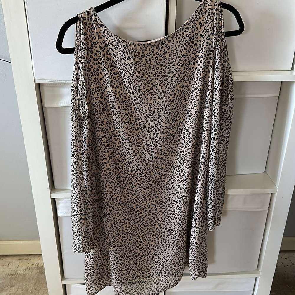Lush animal print mid dress